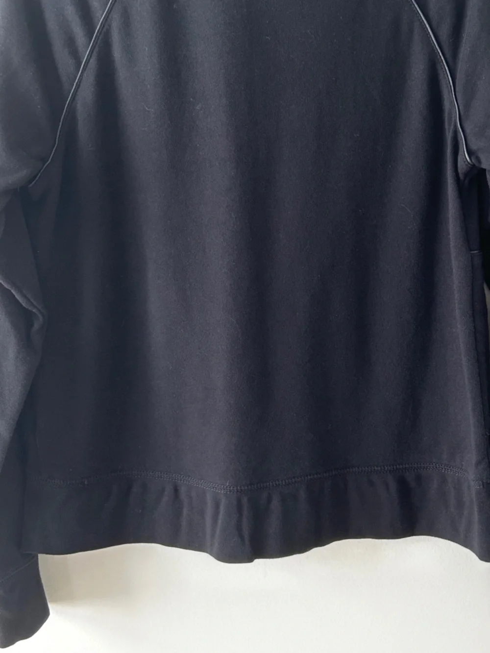 Alexander Wang Black Cotton Funnel Neck Sweatshirt